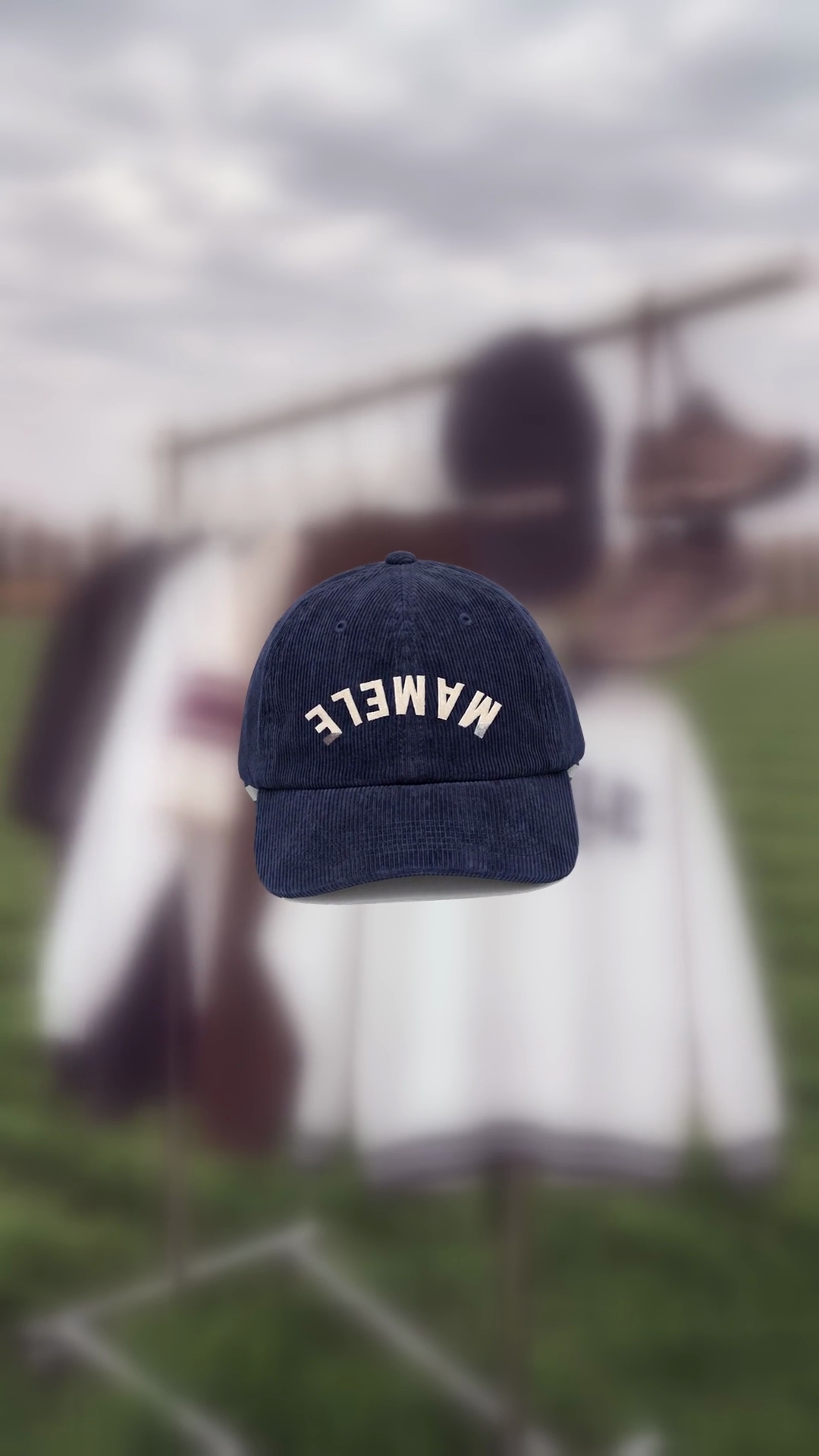 Mamele navy corduroy hat